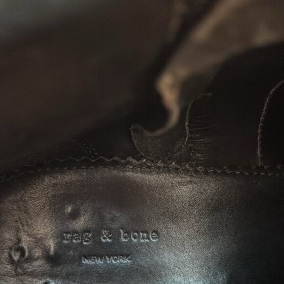 Rag & Bone Aston Suede Leather Short Ankle Biker Boot Size 9.5 - Picture 7 of 13